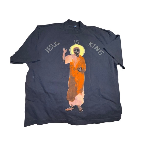 Yeezy Other - Kanye West Yeezy Jesus Is King Graphic T Shirt Size Medium Black Rare Designer